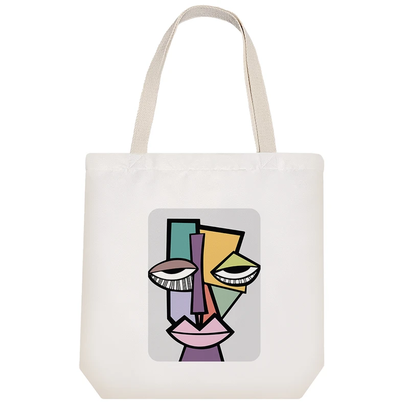 ساک خرید خندالو مدل پرتره پیکاسویی کد 7160