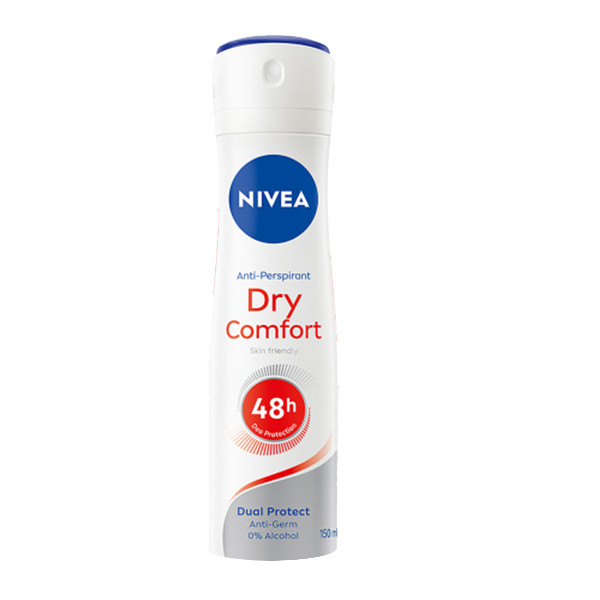 اسپری ضد تعریق زنانه نیوآ مدل Dry Comfort 48h حجم 150 میلی لیتر اسپری ضد تعریق زنانه نیوآ مدل Dry Comfort 48h حجم 150 میلی لیتر