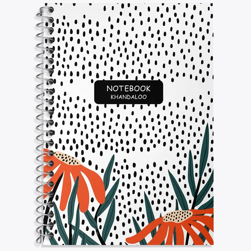 دفتر زبان 50 برگ خندالو مدل دو خط طرح فانتزی کد N861