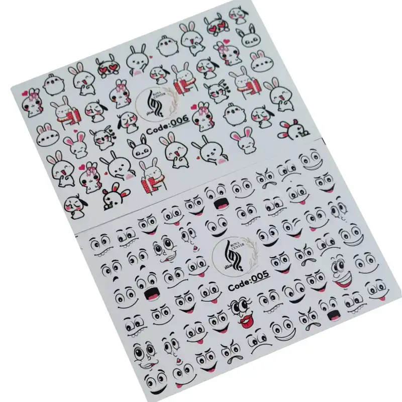 برچسب لنز ناخن رویاسنتر مدل 65 مجموعه 2 عددی