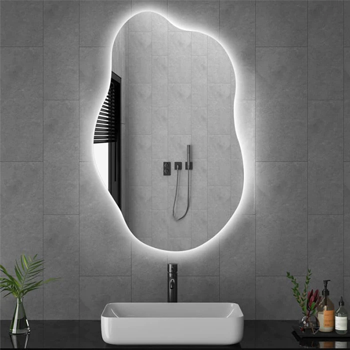 آینه سرویس‌ بهداشتی آزالیا مدل بک لایت دفرمه DF1BC5070 سایز 70*50 سانتی متر