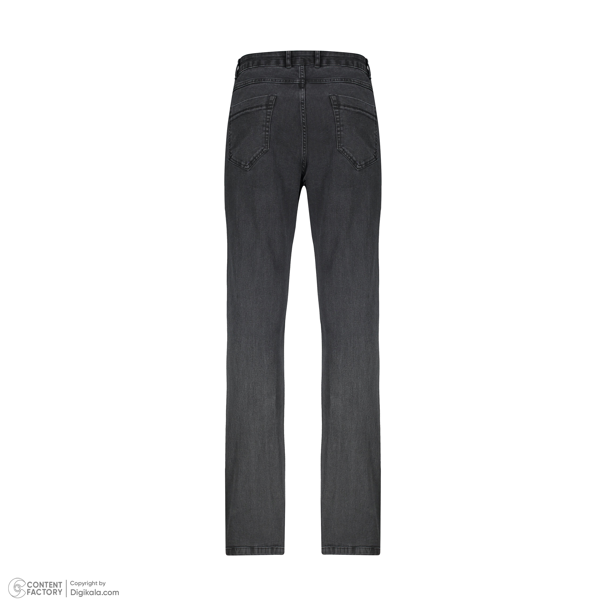 شلوار جین مردانه پاتن جامه مدل راسته 101121020243846 رنگ ذغالی -  - 4