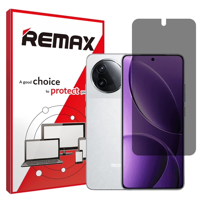 محافظ صفحه نمایش حریم شخصی ریمکس مدل تمام صفحه مناسب برای گوشی موبایل شیائومی Redmi K80