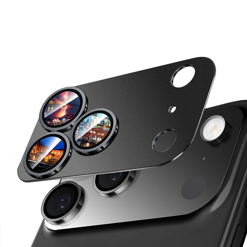 محافظ لنز دوربین فلزی مسیر مدل Total Shielld مناسب برای گوشی موبایل اپل iPhone 17 Pro Max