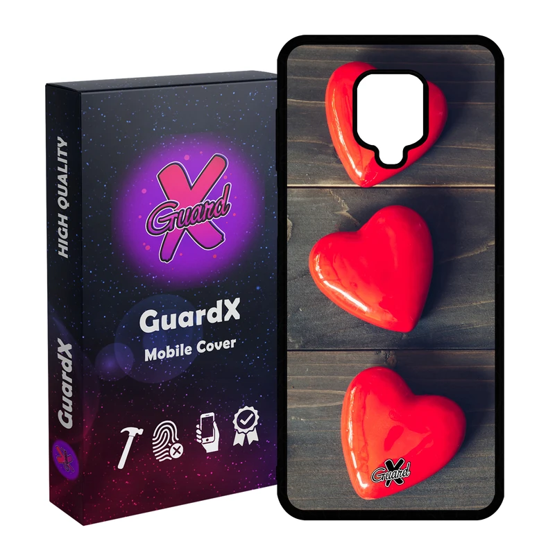 کاور گارد ایکس طرح Love مدل Glass10181 مناسب برای گوشی موبایل شیائومی Redmi Note 9S / Note 9 Pro / Note 9 Pro Max