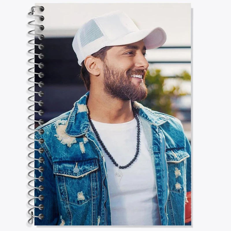 دفتر زبان 50 برگ خندالو مدل سه خط طرح امیر مقاره ماکان بند کد 27286