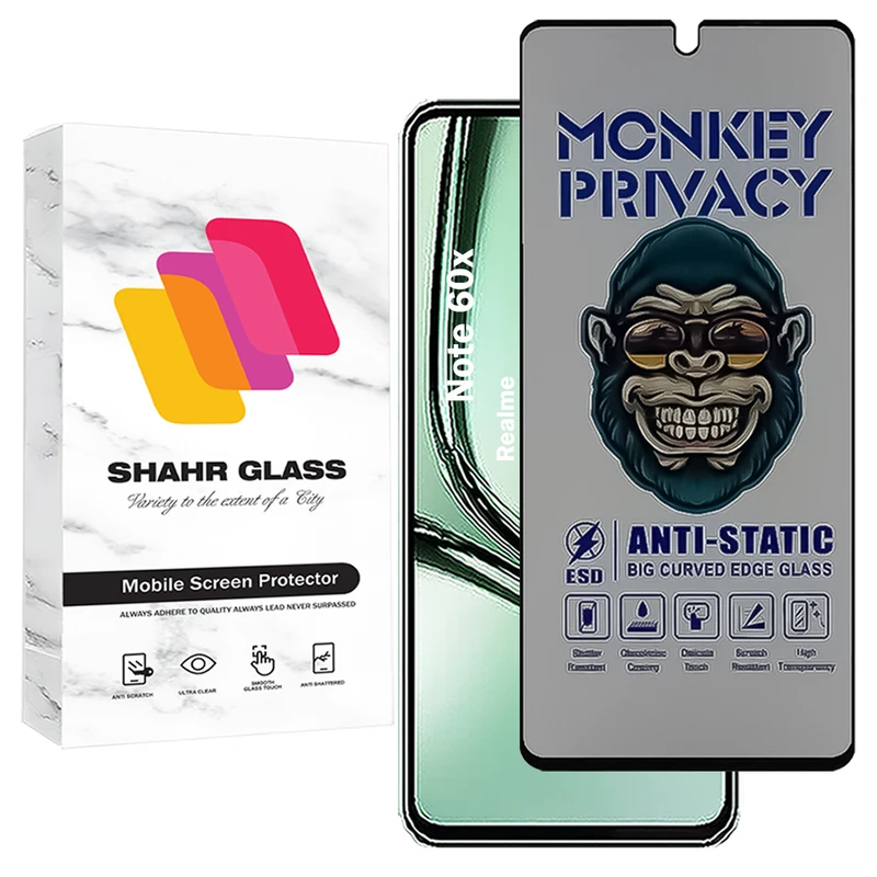 محافظ صفحه نمایش شهر گلس مدل AMPS مناسب برای گوشی موبایل ریلمی Note 60x