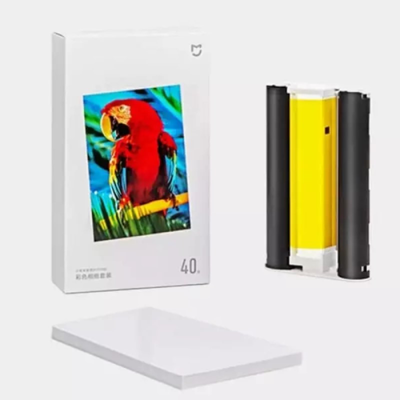 کاغذ چاپ سریع میجیا مدل color photo paper set بسته 40 عددی