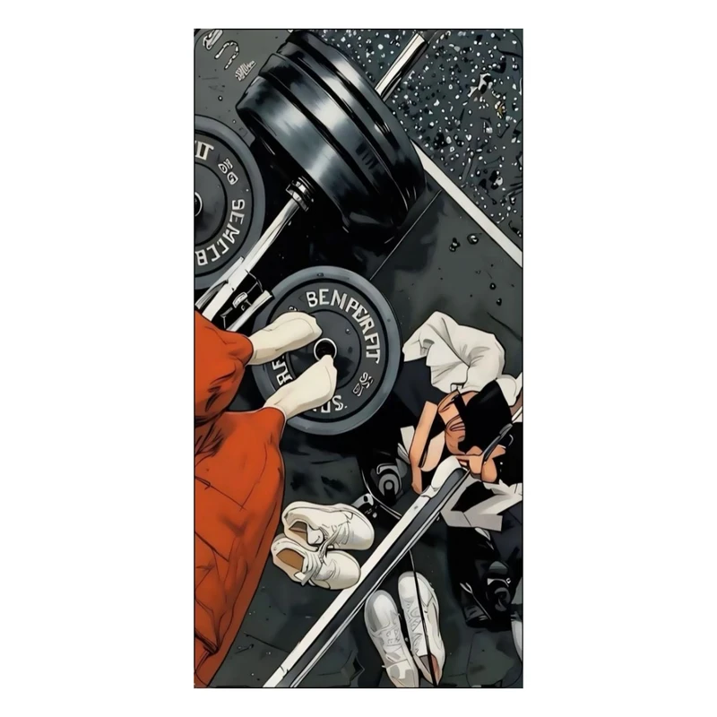 حوله ورزشی مدل وزنه‌برداری