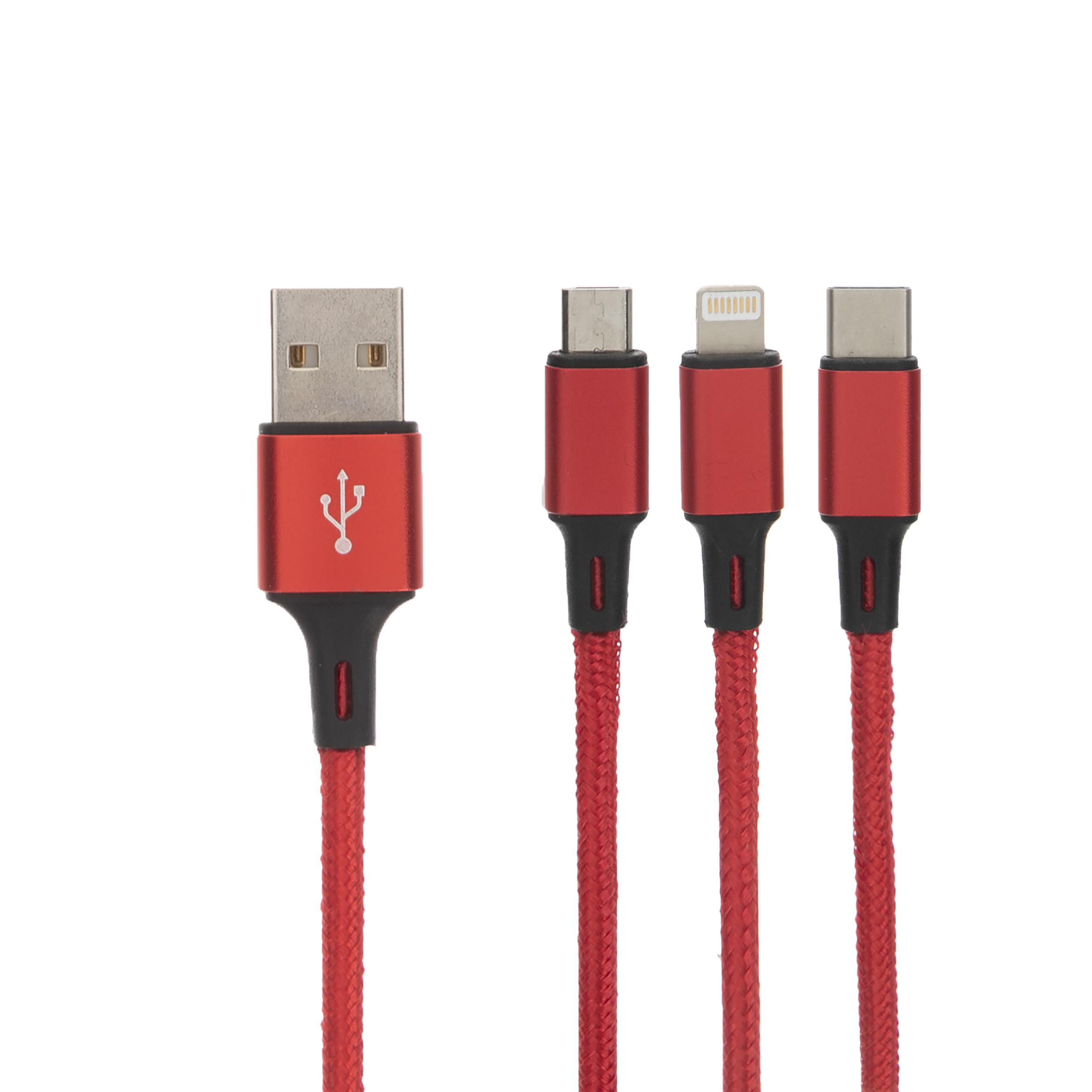خرید                     کابل تبدیل USB به لایتنینگ/USB-C/microUSB بیبوشی مدل CA009A طول 1 متر