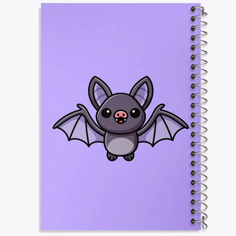 دفتر لیست خرید 50 برگ خندالو طرح حیوانات بامزه خفاش کد 28189