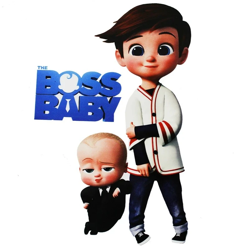 استیکر پارچه و لباس کارانس مدل بچه رئیس کد AST-13 بسته 2 عددی