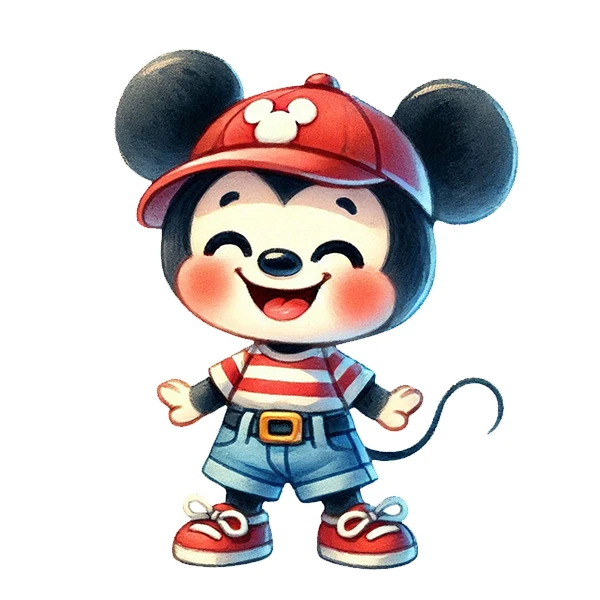 استیکر پارچه و لباس پاد آفرین طرح کارتونی کد 1078