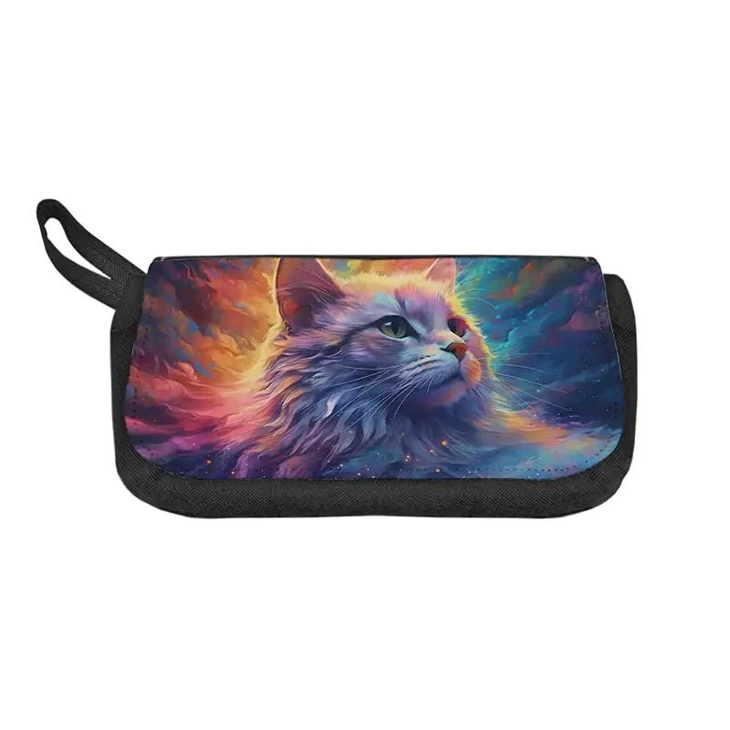 جامدادی زیگ زاگ طرح گربه رنگی کد 6635