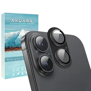 محافظ لنز دوربین فلزی آکوآرا مدل All-Round Protection مناسب برای گوشی موبایل اپل iPhone 17