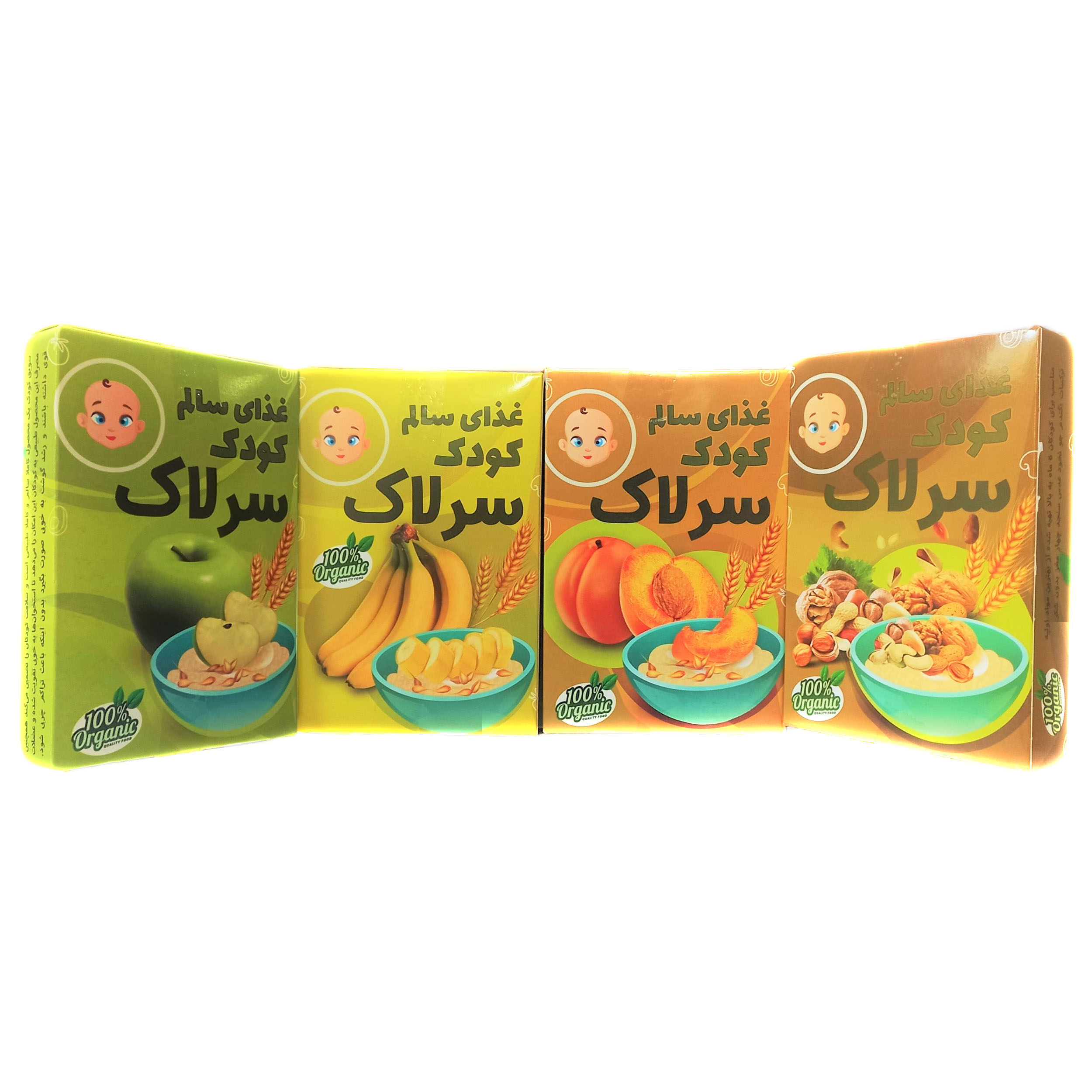 سرلاک طبیعی - 750 گرم مجموعه 4 عددی