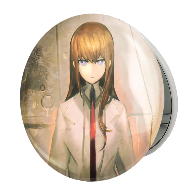 آینه جیبی خندالو طرح کوریسو ماکیسه انیمه اشتاینز گیت مدل تاشو کد 17485 