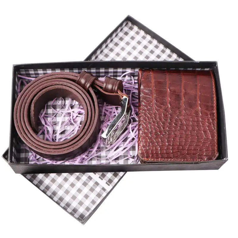 ست هدیه مردانه مدل چرم طبیعی