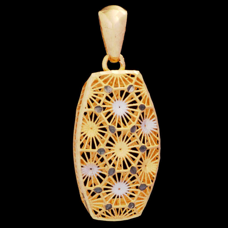 آویز گردنبند طلا 18 عیار زنانه طلای مستجابی طرح قاصدک آوا کد 0023145