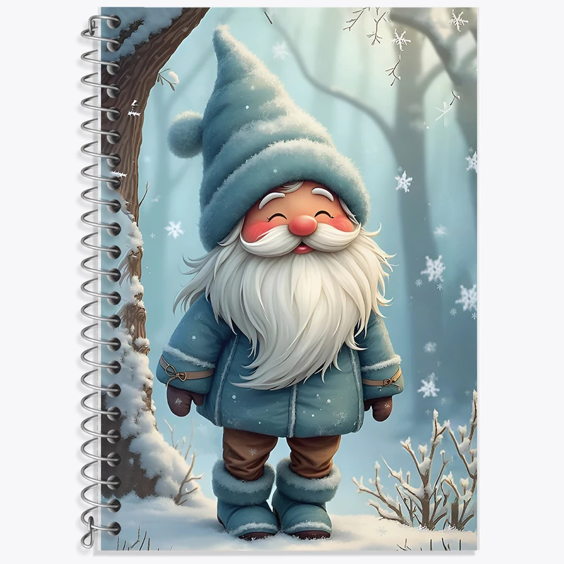 دفتر زبان 50 برگ خندالو مدل سه خط طرح کوتوله ی بامزه کد F7203