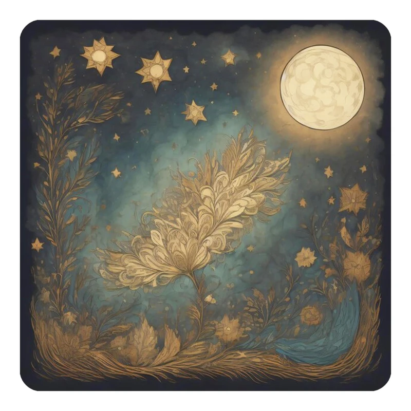 مگنت کاکتی طرح ماه و ستاره مدل mp50652