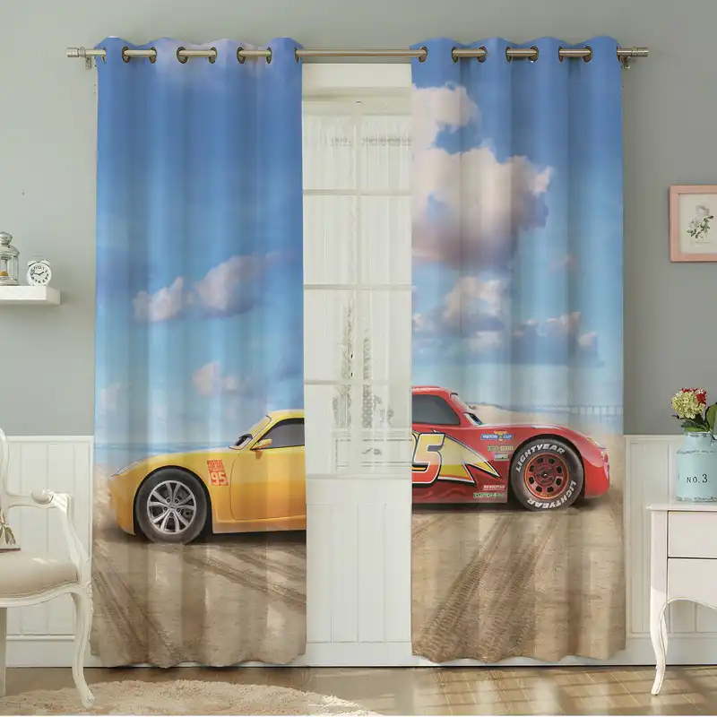 پرده نیروانا طرح  کودک مدل مخمل کد 8220 سایز 140×280 سانتی متر