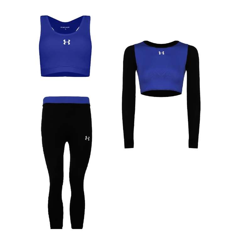 ست 3 تکه لباس ورزشی زنانه مدل 61-3601-4101