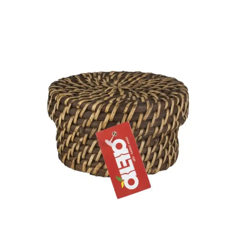 سبد حصیری آلفا مدل نخ و سوزن کد RQ132