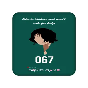 زیر لیوانی مدل Squid Game کد 2236