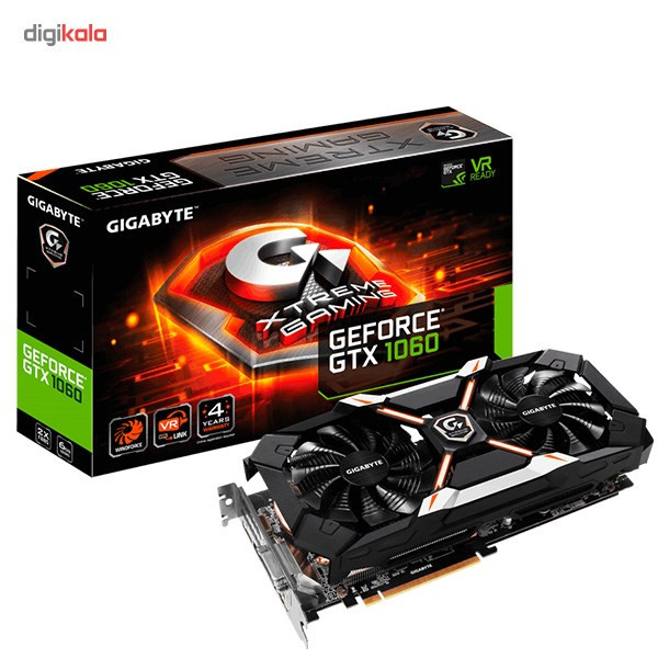 کارت گرافیک گیگابایت مدل GeForce GTX 1060 Xtreme Gaming 6G