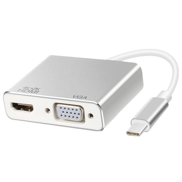 مبدل USB-C به HDMI و VGA مدل U2 مبدل USB-C به HDMI و VGA مدل U2