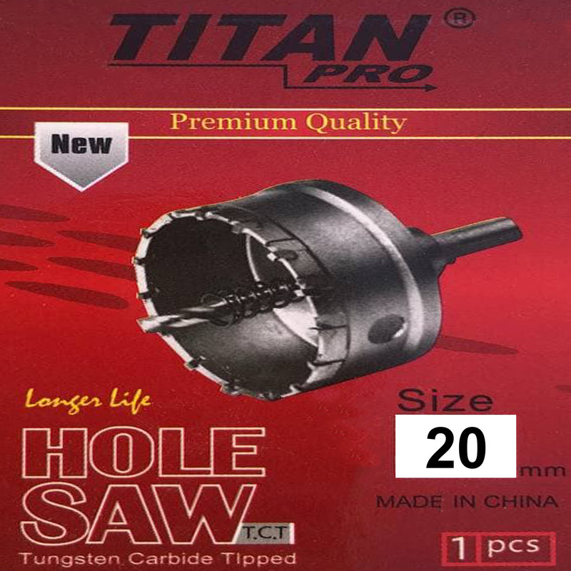 مته گردبر استیل تیتان پرو مدل TPH20 سایز 20 میلی متر مته گردبر استیل تیتان پرو مدل TPH20 سایز 20 میلی متر