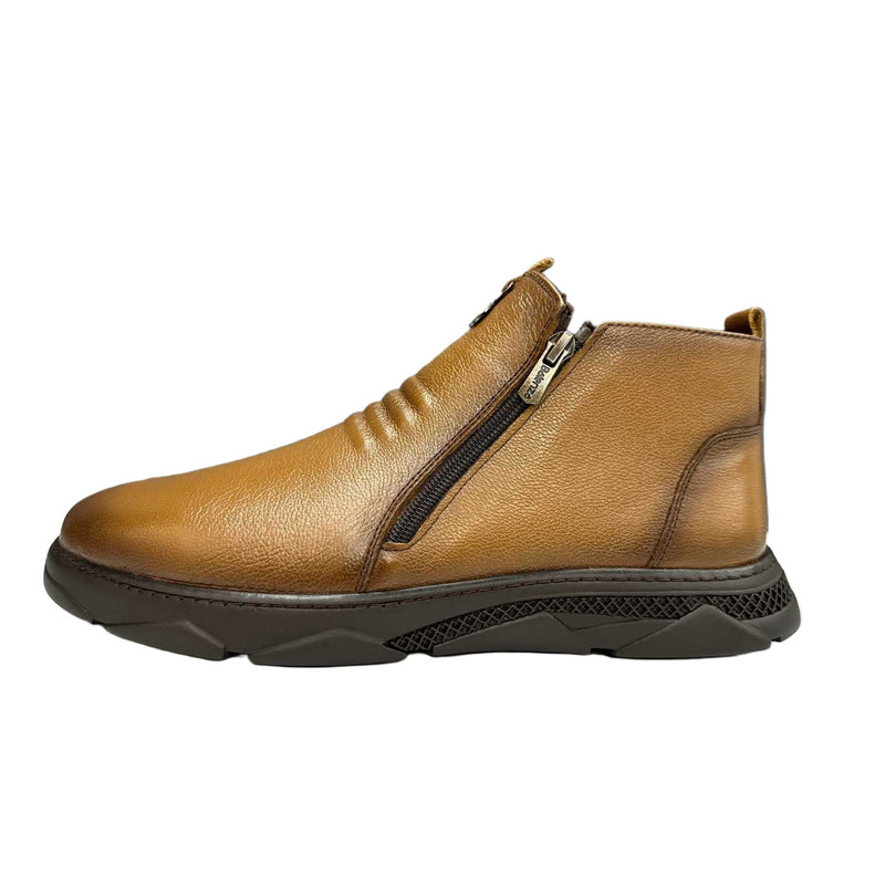 نیم بوت مردانه مدل 10084 رنگ عسلی