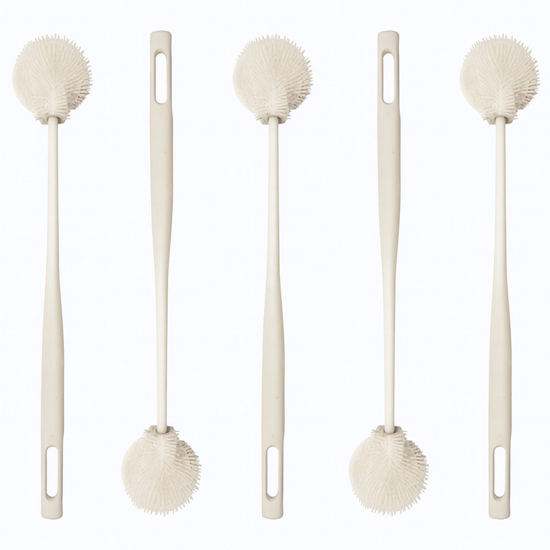 برس شیشه شوی مدل سیلیکونی 360 درجه کد 5434 بسته 5 عددی