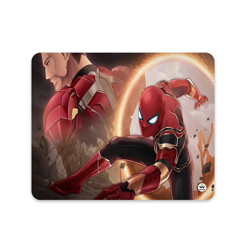 ماوس پد شادیت مدل Iron Man و Spider-Man کد566 سایز 24*19 سانتی متر