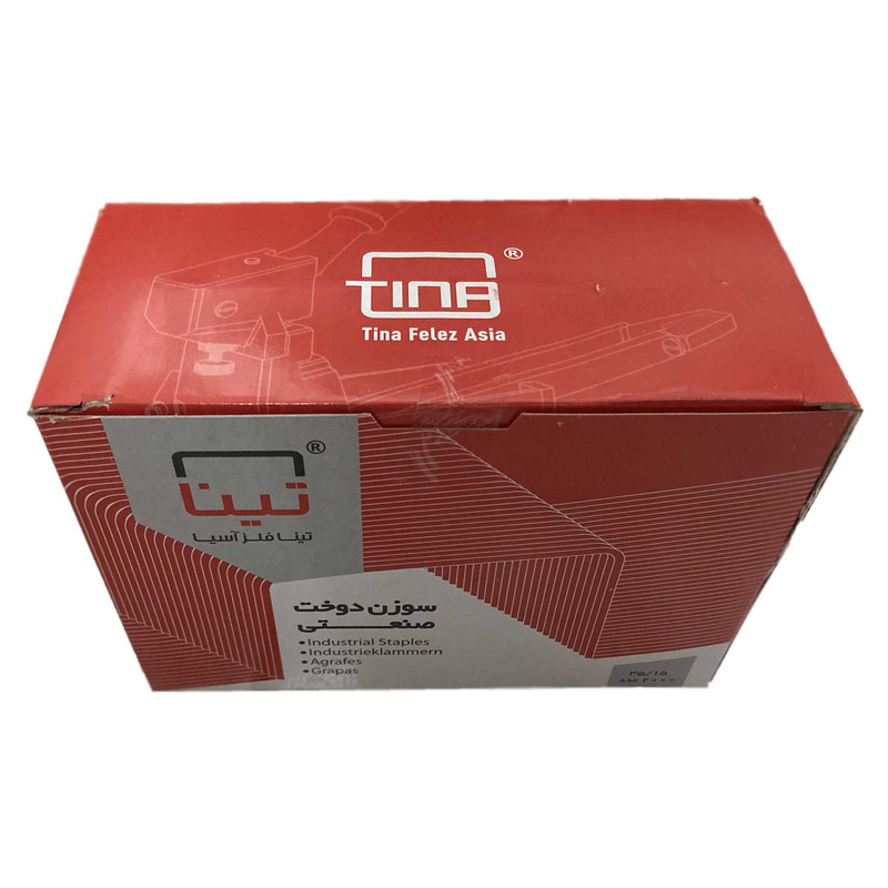 پونز مدل سوزن منگنه کارتن تینا فلز آسیا مدل 35/15 بسته 10000 عددی