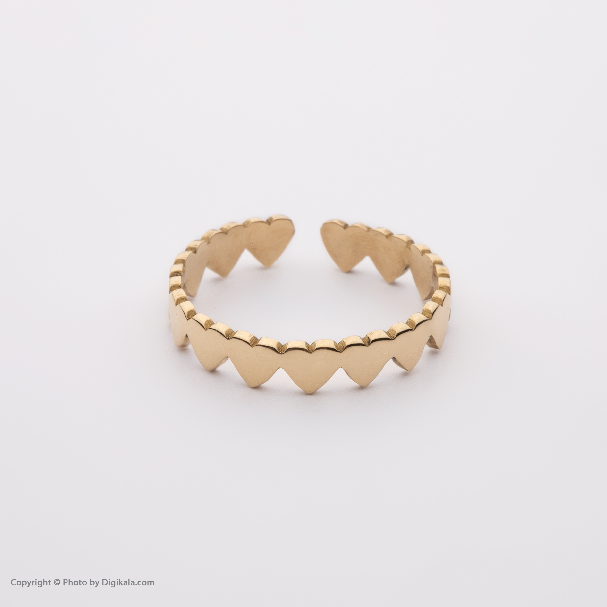 انگشتر طلا 18 عیار زنانه پرسته مدل WR564