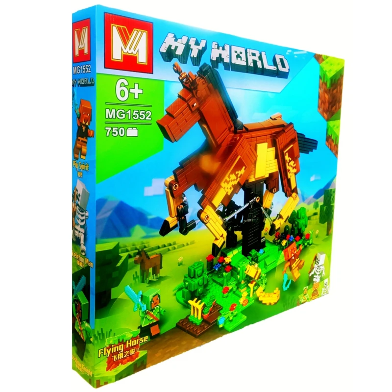 ساختنی 750 تکه ام مدل اسب ماینکرافت کد 1552