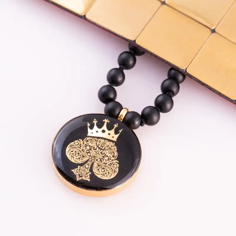 گردنبند زرسام مدل قلب کد 10007074