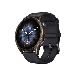 برچسب ماهوت طرح Dark_Walnut_Wood مناسب برای ساعت هوشمند شیائومی GTR 3 Pro