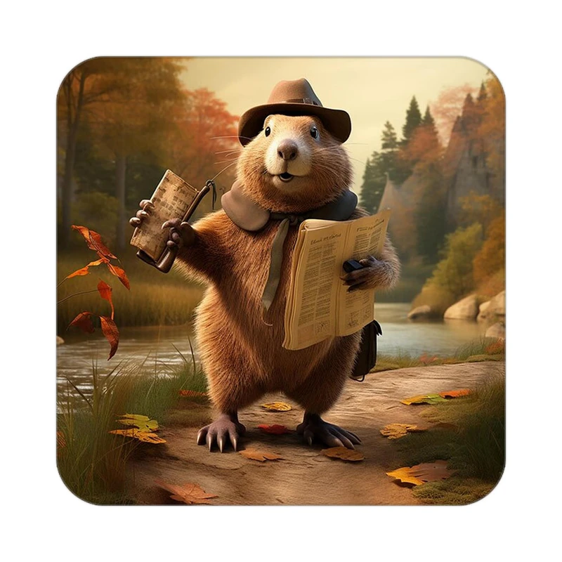 زیر لیوانی کاکتی طرح حیوانات کارتونی مدل mp27404