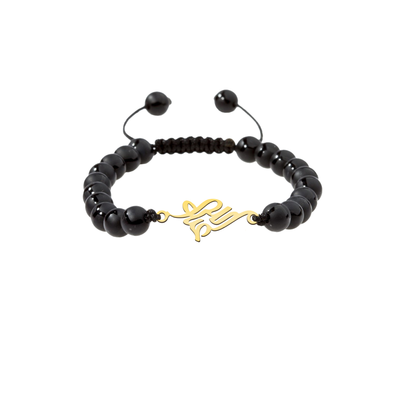 دستبند نقره مردانه ترمه 1 طرح عبدالله کد M68