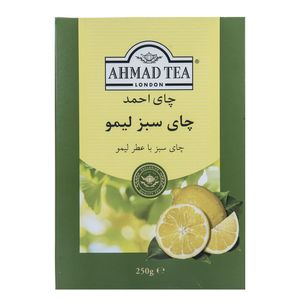 نقد و بررسی چای سبز احمد با عطر لیمو مقدار 250 گرم توسط خریداران
