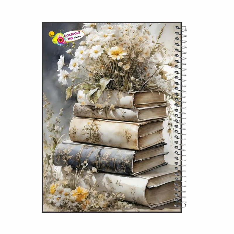 دفتر مشق 60 برگ گلبرگ مدل دانشجویی کد 3232