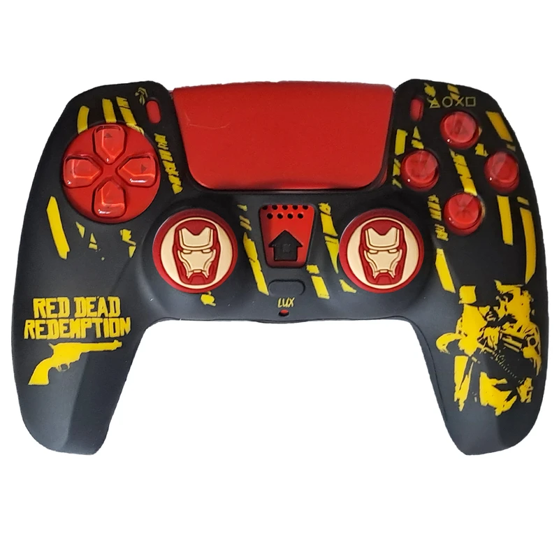 محافظ دسته بازی پلی استیشن 5 مدل Red dead PS5368 به همراه روکش آنالوگ