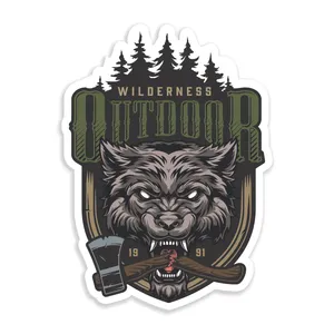 استیکر خودرو روبینزو مدل S127 طرح طبیعت وحشی