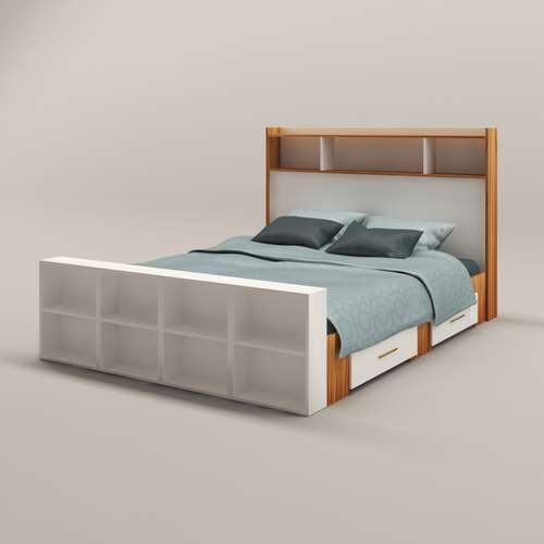  تخت خواب دو نفره اعیان مدل FH337 سایز 160x200 سانتی متر