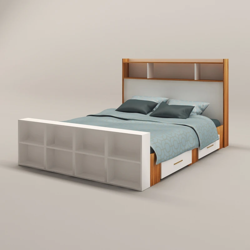  تخت خواب دو نفره اعیان مدل FH337 سایز 160x200 سانتی متر