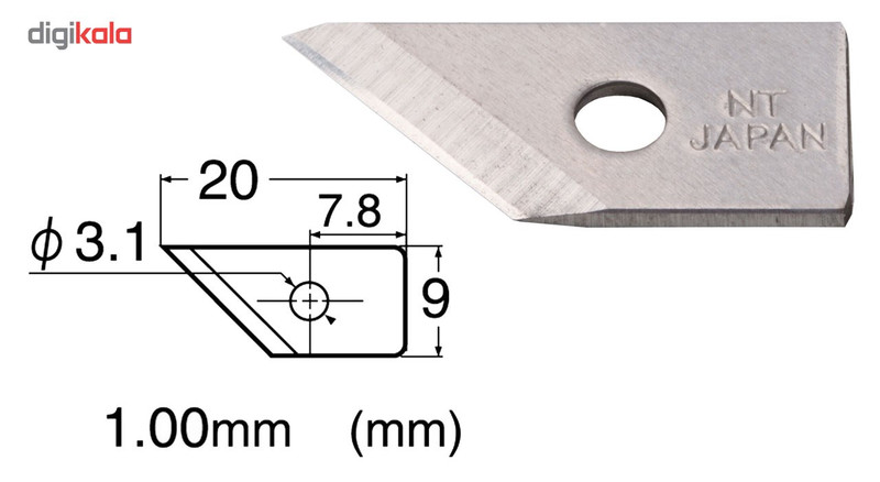 تیغ کاتر ان تی مدل BC-400 P 1 بسته 10 عددی