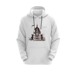 هودی زنانه مدل پاریس کد J284 رنگ سفید